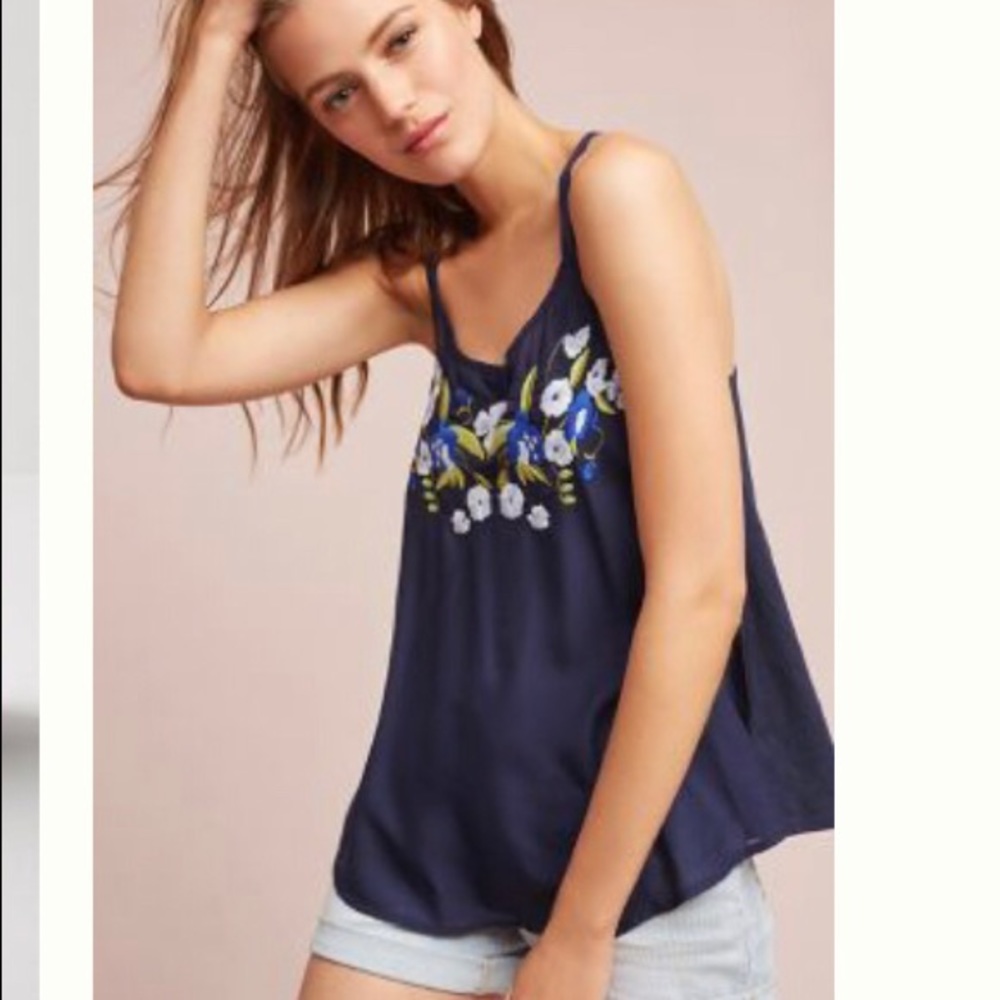 Embroidered Tank Top